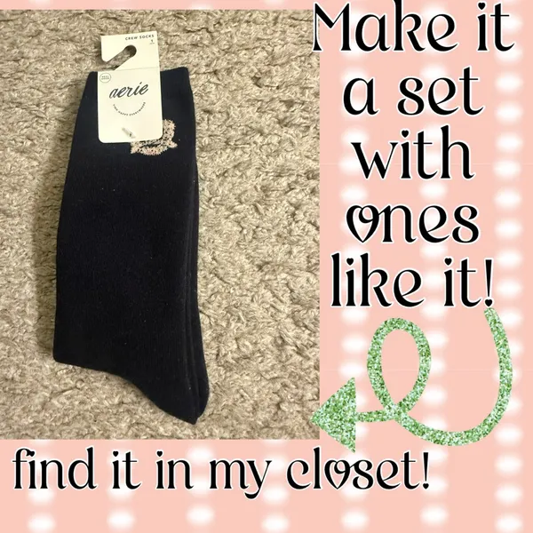 Aerie White NYC New York Iconic Snack Foods Crew Socks - Image 7