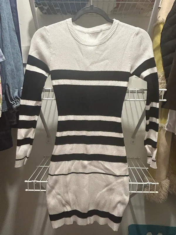 SheIn striped sweater dress - Image 3