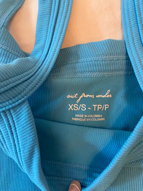 Urban Outfitters XS/Small Out From Under cute, summer blue tank top - Image 3