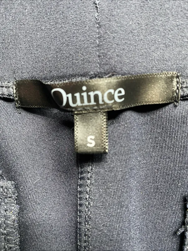 Quince Women's Black Ultra-Stretch Ponte Pant Straight Leg Career Pull On Small - Image 7