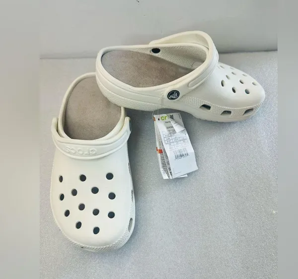 Crocs Literate Clog Size M4/W6 204592-0DD Off White NWT On Wheels - Image 4