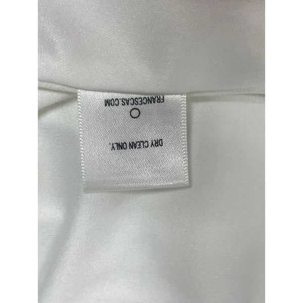 NWOT Miami Women's Size Small White Stretch Sweetheart Mini Dress White Lined - Image 7