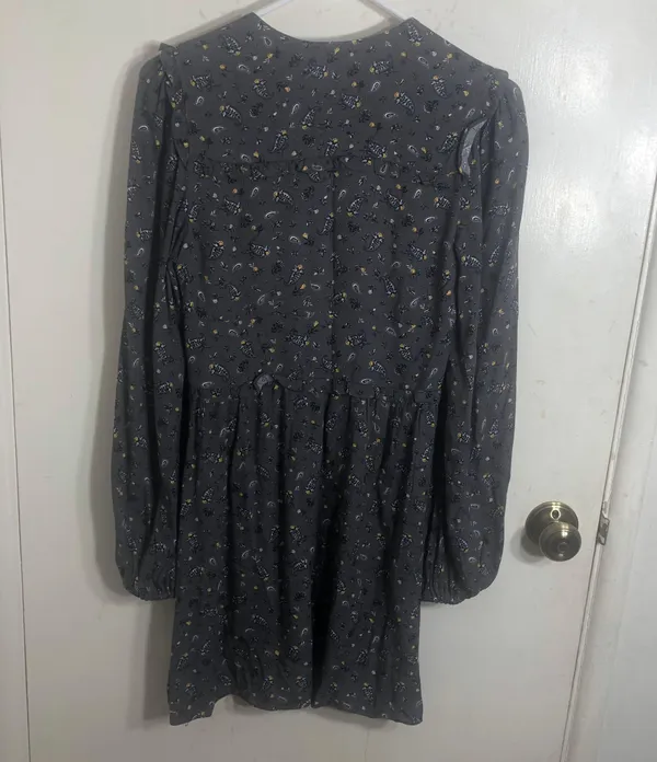 AFRM Long Sleeve Paisley Print Mini Dress - Image 2