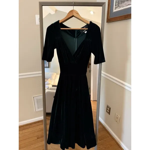 Modcloth Velvet Midi Dress XXS - Image 5