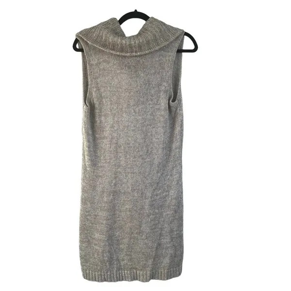 Soft Surroundings Metallic Linen Blend Cowl Neck Sleeveless Tunic Dress L NWT - Image 5