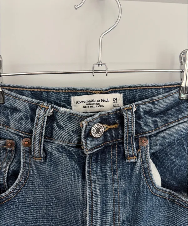 Abercrombie High-Rise 90s Relaxed Long (cut) - Image 3
