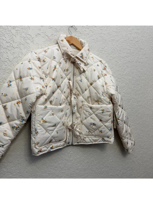 No Boundaries Quilted Bow Jacket Size Small - Image 10