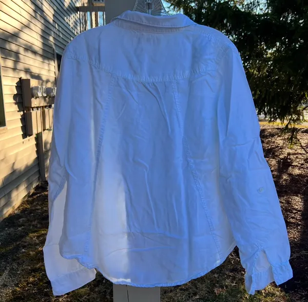 Thread & Supply Heath Button Up Shirt for Women in White Large - Image 2
