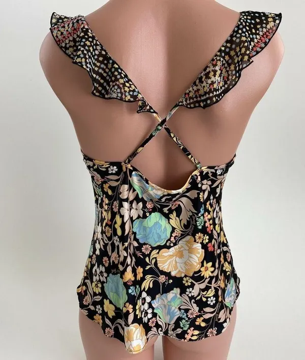 Victoria's Secret Fairy Floral Ruffle Top Size XS - Image 3