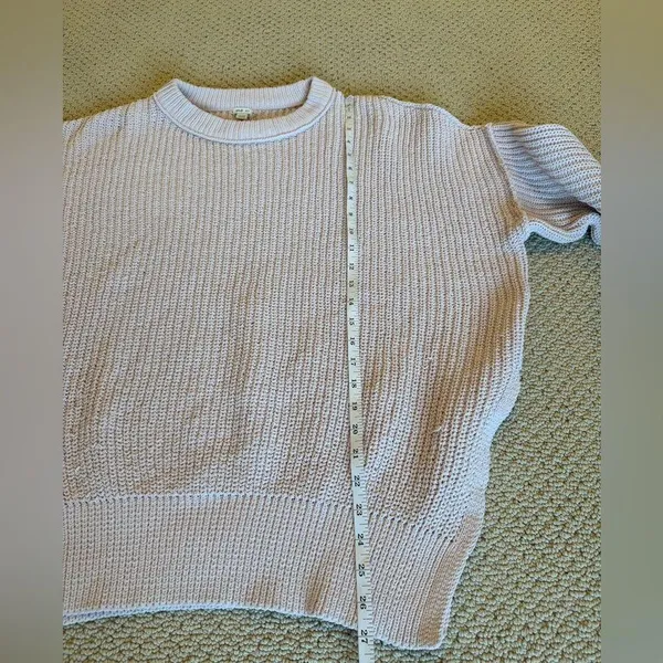 Aerie Women’s Oversized Crewneck Sweater Size XS Light Purple Pink Comfy Cozy - Image 7