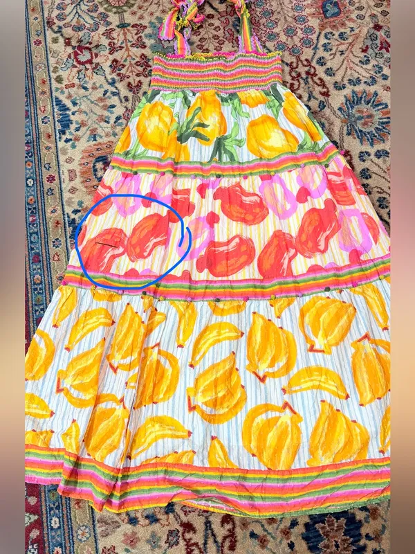 Anthropologie Farm Rio Printed Tiered Maxi Dress Size XL - Image 14