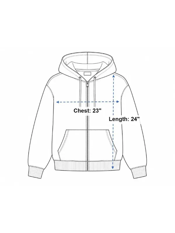 Electric & Rose Black Zip-Up Hoodie Drawstring Size L Cotton Blend Made In USA - Image 4