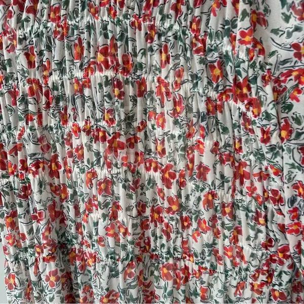 ZARA Smocked Maxi Dress NWT NEW Small Floral Print - Image 7