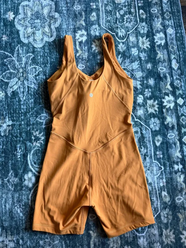 Lululemon Align Bodysuit Autumn Orange Size 4 - Image 7