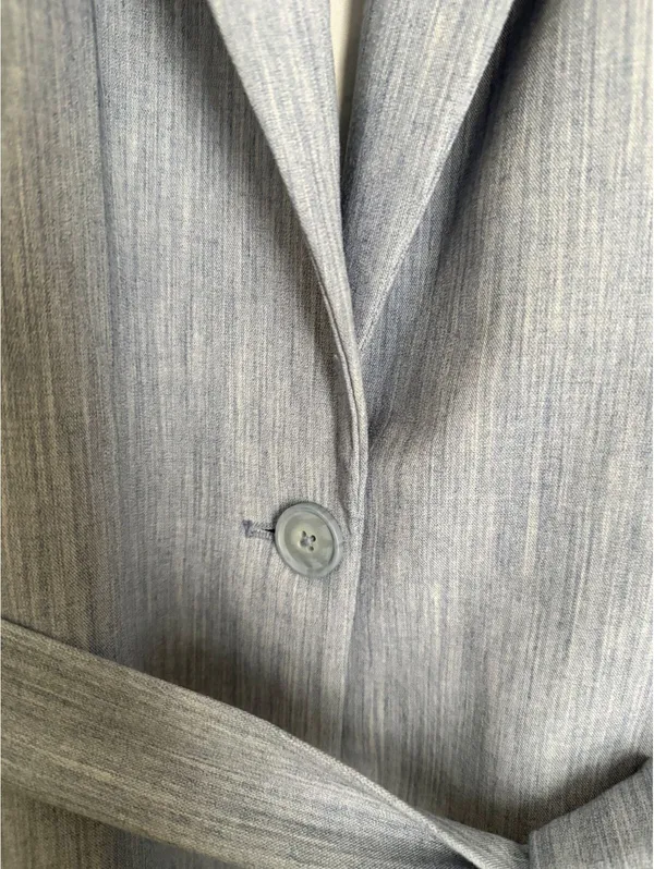 Nine West Women's Blazer Jacket Size XXL Blue Classic City Chic Office Work - Image 5
