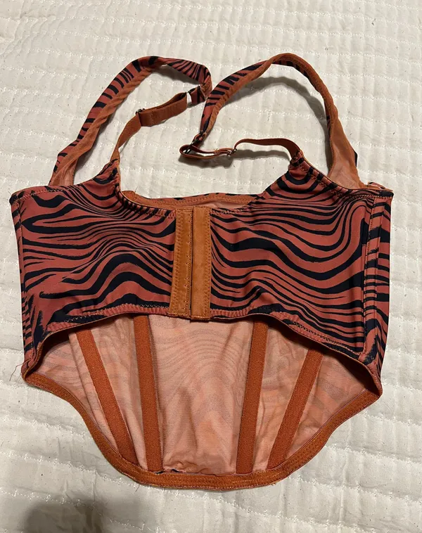 Urban Outfitters Out From Under Tiger Corset Top - Image 2