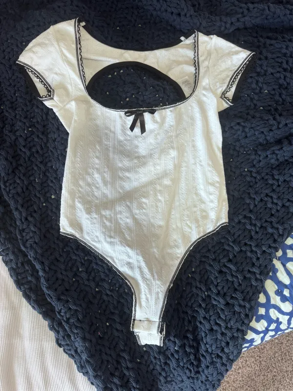 White Nasty Gal Bodysuit - Image 2