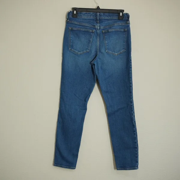 J. Crew Size 27 9" High-Rise Skinny Jeans Blue Excellent Medium Wash Denim - Image 5