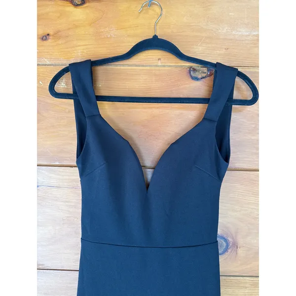 Lulus Alluring Temptation Black Backless Ruched Mermaid Maxi Dress Size XS - Image 7