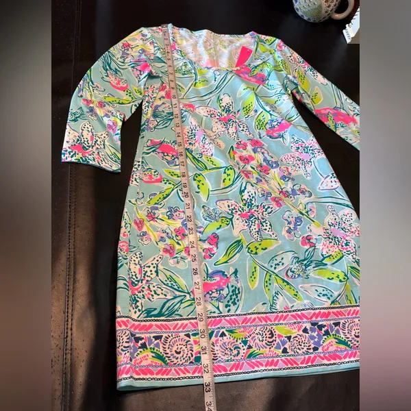 Lilly Pulitzer Bali Blue Beacon Long Sleeve Dress size XS NWT - Image 14