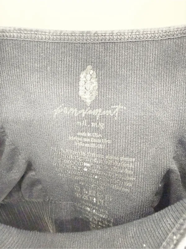 Free People Movement Good Karma Square Neck Sports Bra Women's M/L Grey Yoga - Image 5