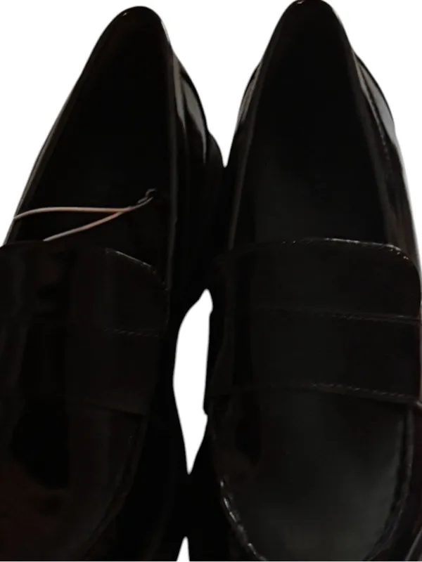 Old Navy Chunky Heel Women's Black Penny Loafers Size 8 New With Tag - Image 3
