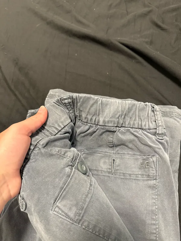 American Eagle Dreamy Drape Baggy Wide-Leg Cargo Pants - Image 6