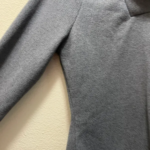 REI Sweater Heather Gray Shawl Collar Long Sleeve Pullover Fleece Sz M - Image 6