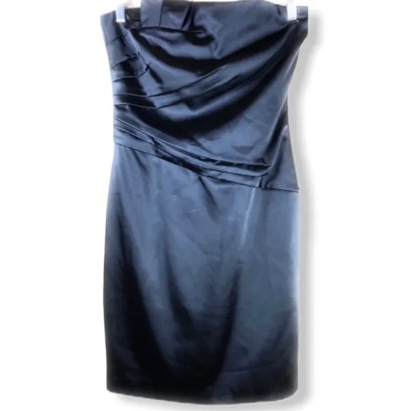 White House Black Market Black Strapless Dress - Image 2