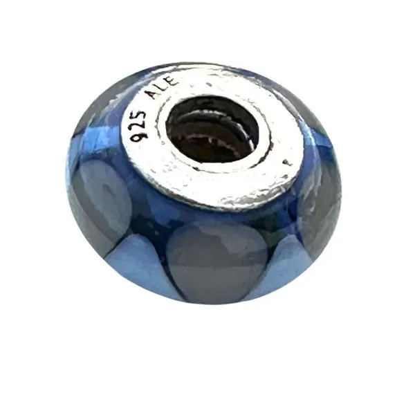 PANDORA Unique Blue Captivating Murano Glass Charm 925 - Image 12