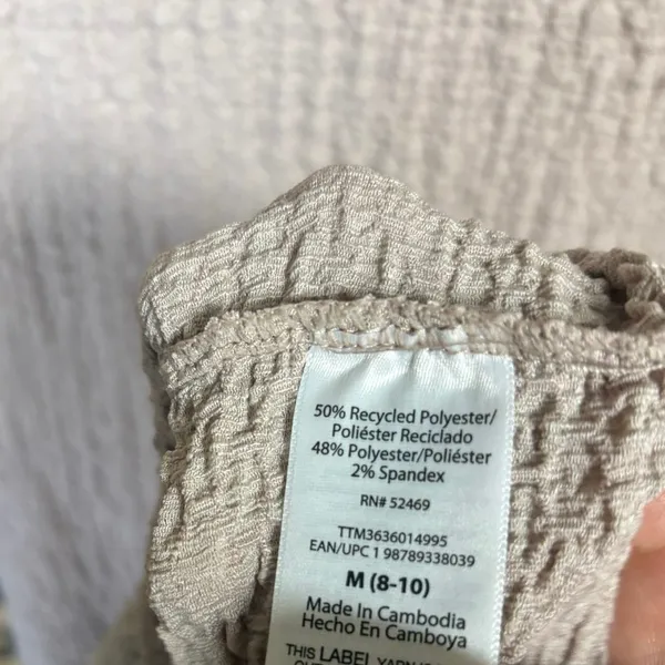 Time And Tru Tan Textured Midi‎ Tank Maternity Dress Size Medium - Image 7
