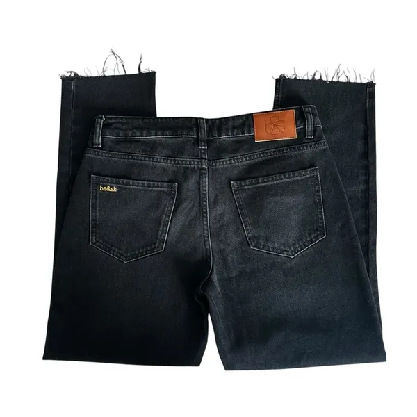Ba&Sh Evan Straight Leg in Blackstone Jeans 26 - Image 7