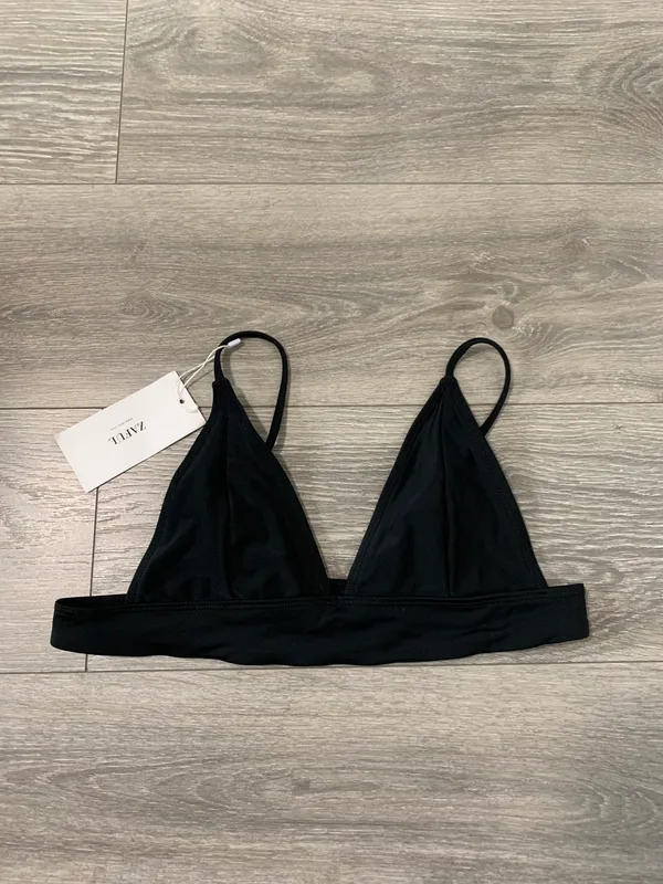Zaful Black Non Padded Bikini Swim top - Image 3