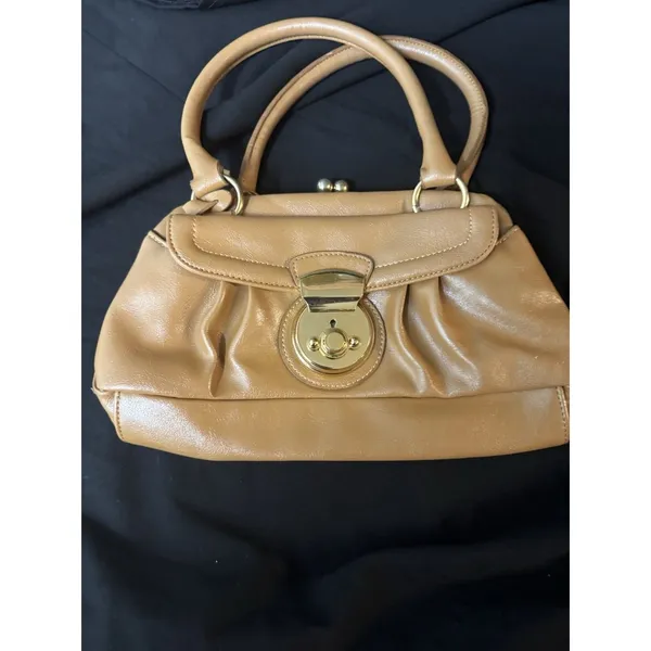ALDO tan leather shoulder bag purse classic - Image 7