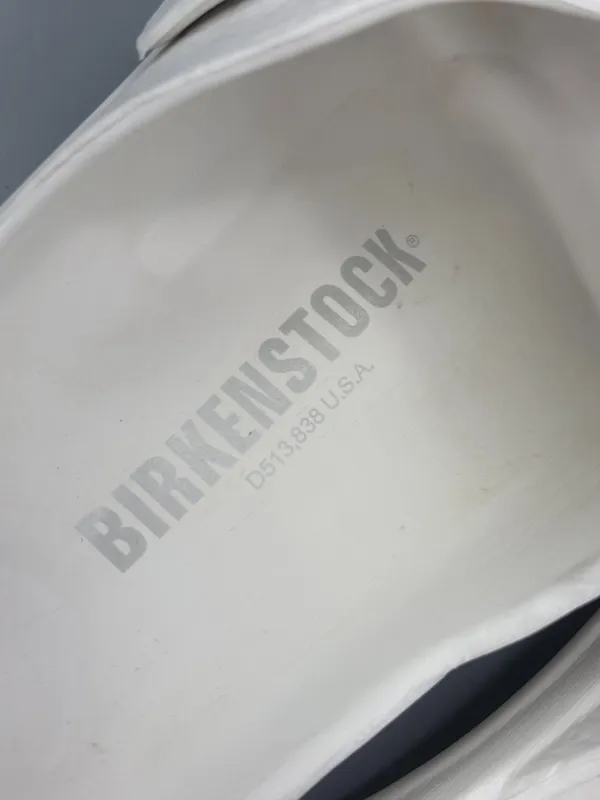 Birkenstock Double Strap Slide Sandal Women US 8 White Adjustable Buckle Slip On - Image 5