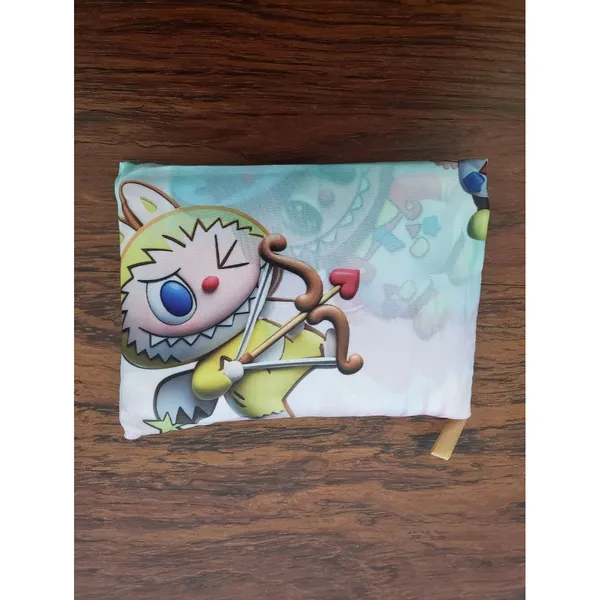Labubu Chic Kawaii Retro Eco Friendly Trendy Packable Sturdy Reusable Nylon Bag - Image 4