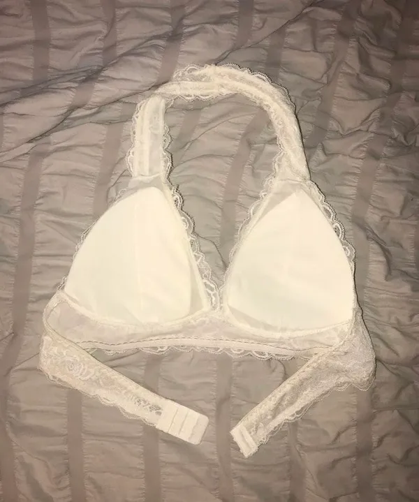 White Bralette Size L - Image 2