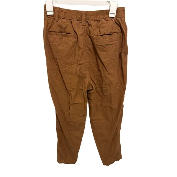 High-Rise Pleated Tapered Corduroy Pants (Size 8) - Image 2