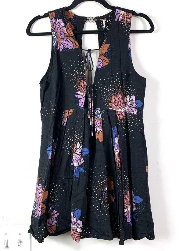 Free People Lovely Day Floral Tunic Swing Dress-S - Image 2