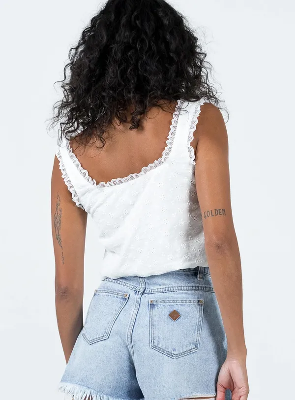 Princess Polly Merrelle Top White - Image 2