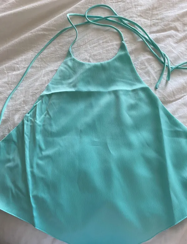 Nasty Gal Blue High Neck Top - Image 2