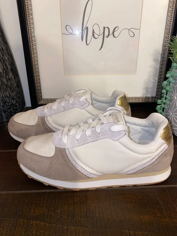 J. Crew Women's Suede Trainer Walking Sneakers Size 8 - Image 8