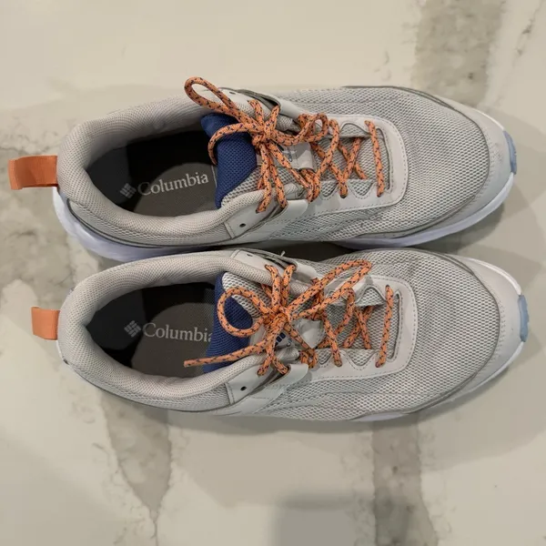 Columbia Vertisol Trail Hiking Shoes Womens 11 Silver Grey Apricot Fizz Gorpcore - Image 5