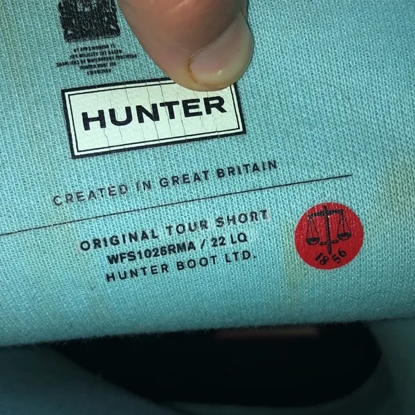 Hunter Women's Original Short Rain blue in color size 11 rubber boots sp… - Image 8