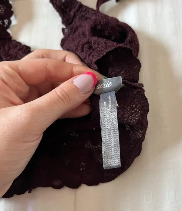 Aerie maroon bralette - Image 2