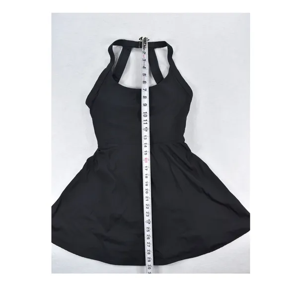 Halara Black Halter Neck Open Back Active Dress Twist Detail Small - Image 10