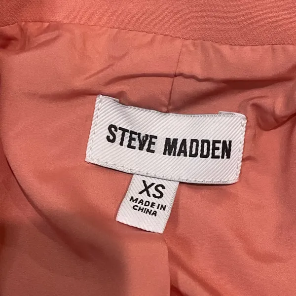 STEVE MADDEN Double Breasted Blazer suit jacket PEACH ROMANCE XSmall - Image 6