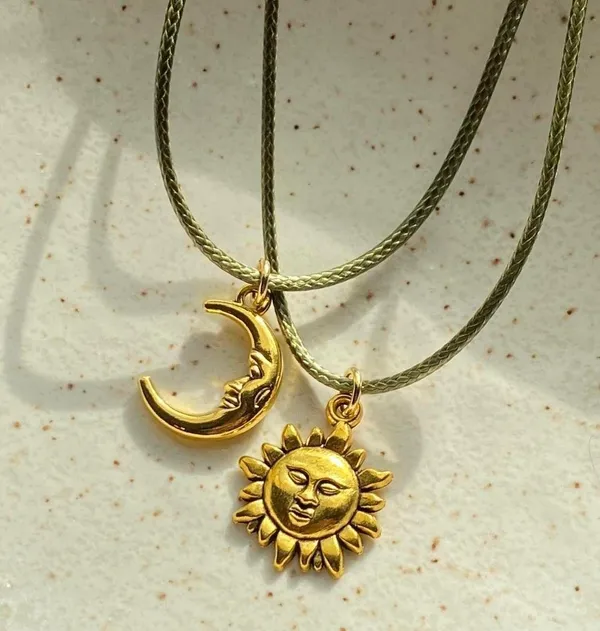 Handmade moon boho necklace🌛 - Image 5