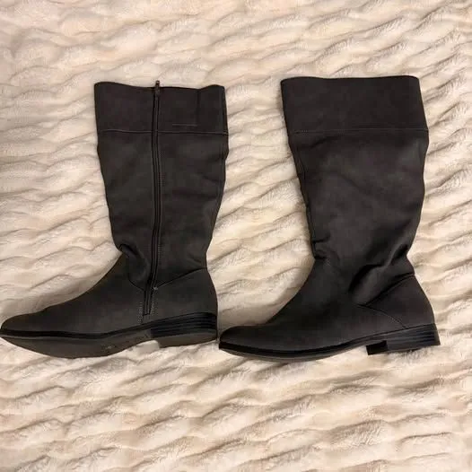 Style & Co. Gray Knee-High Boots Size 8.5 - Image 4