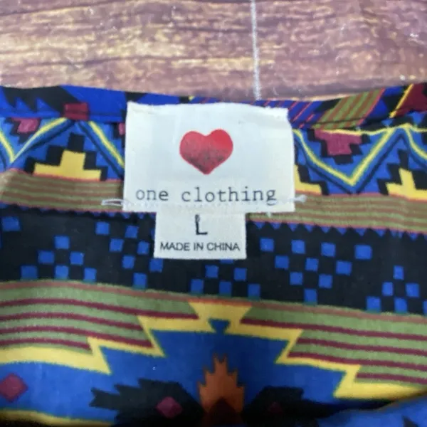 One Clothing Vintage Y2K Aztec Sleeveless Top 90s Color Sz Large - Image 10